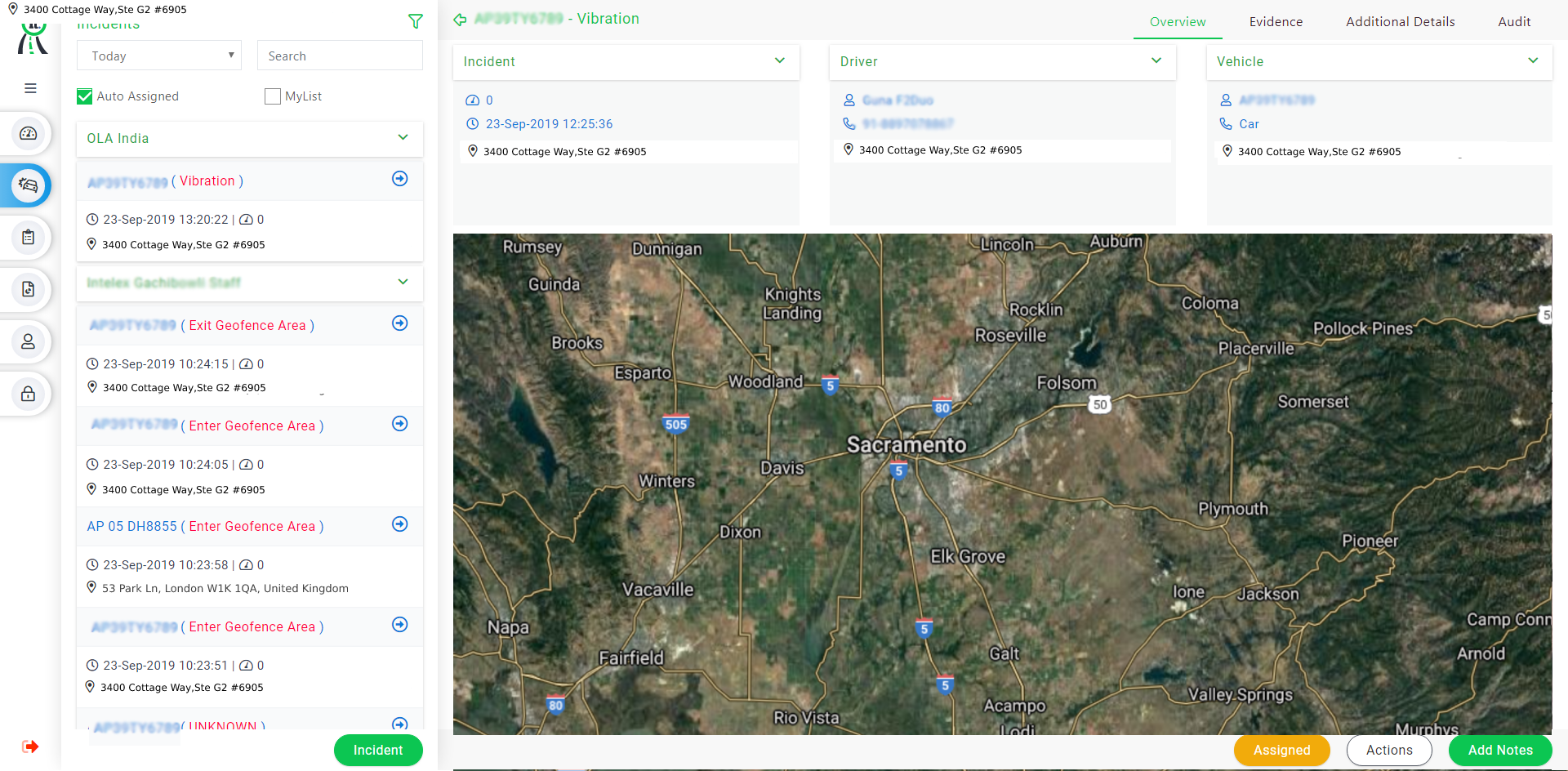 fleetlylocation tracker for vehicle